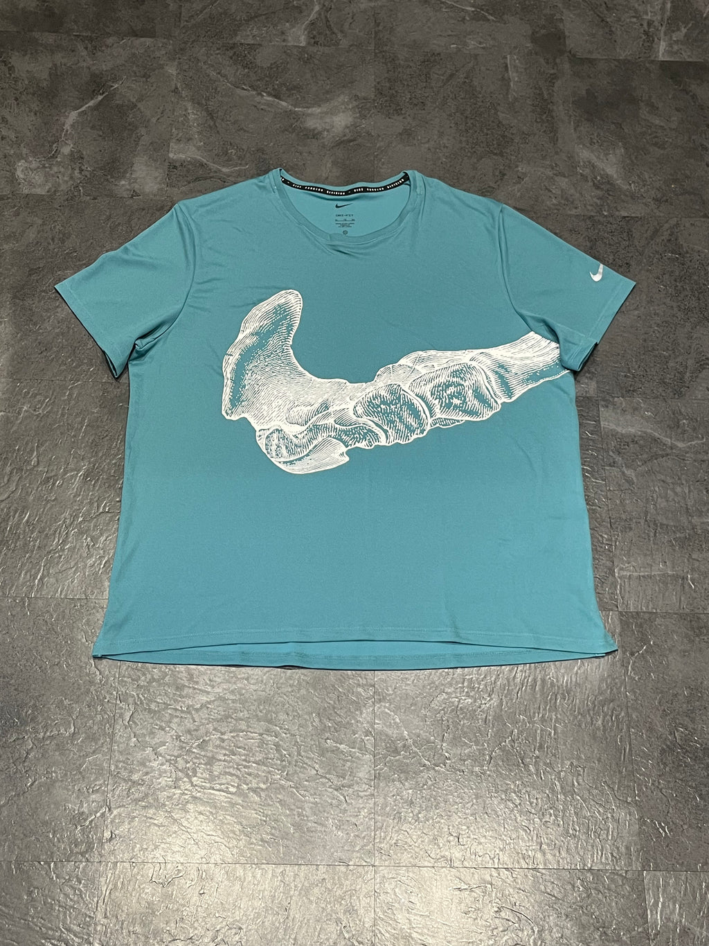 Blue/White Nike Men’s Dri Fit Running Division “Bone” T Shirt