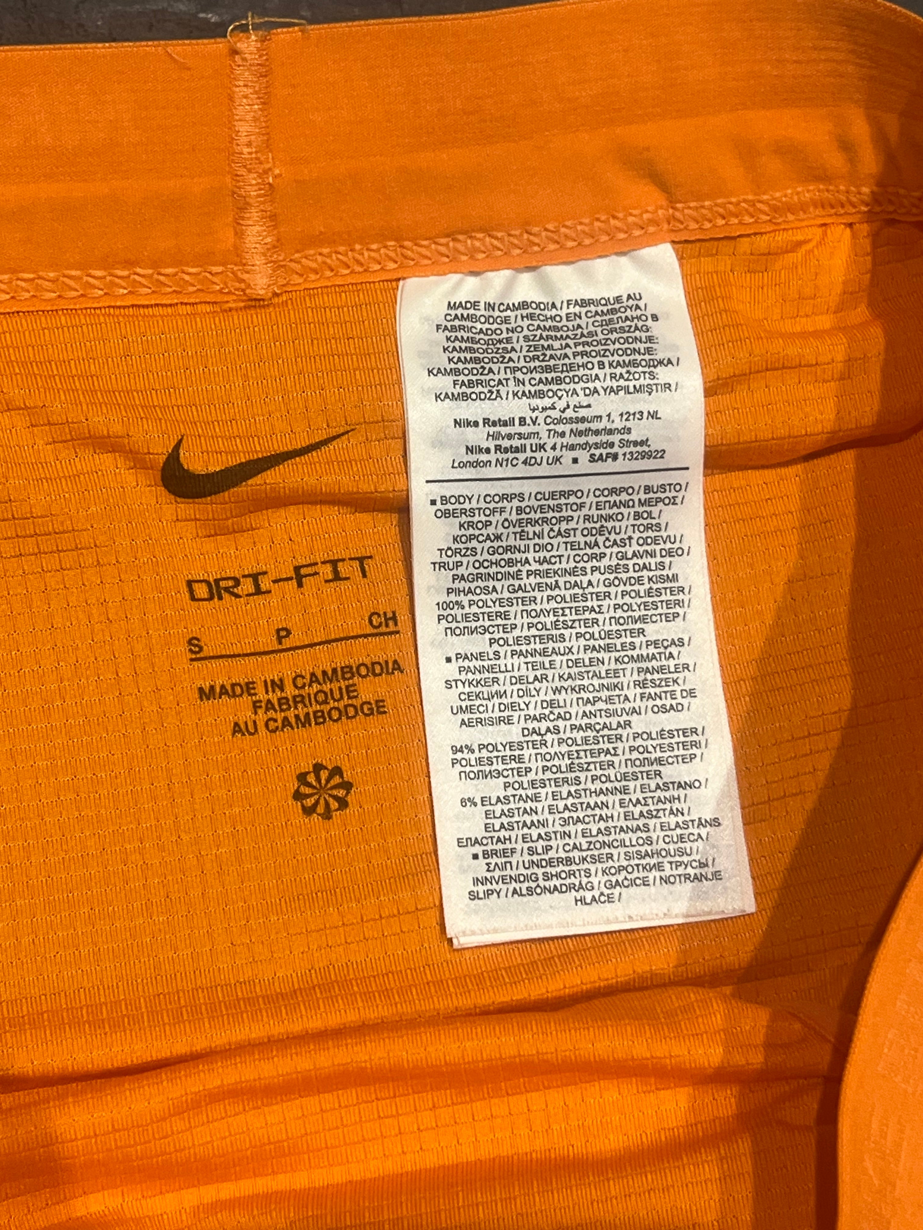 Orange Nike Men’s Dri Fit Flex Stride 7” Brief Lined Running Shorts