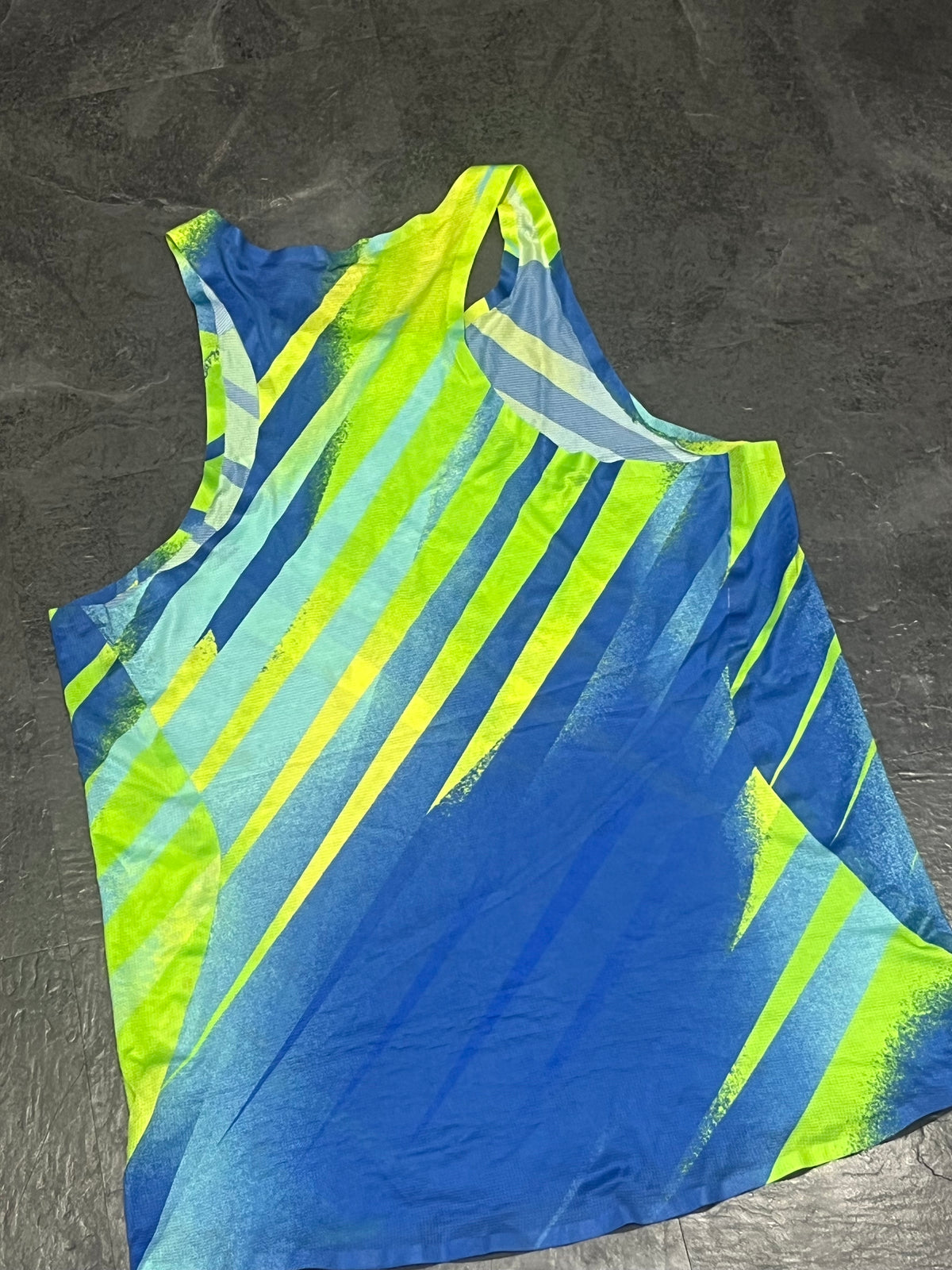 Green & Blue Brooks Men’s Pro Elite Racing Singlet