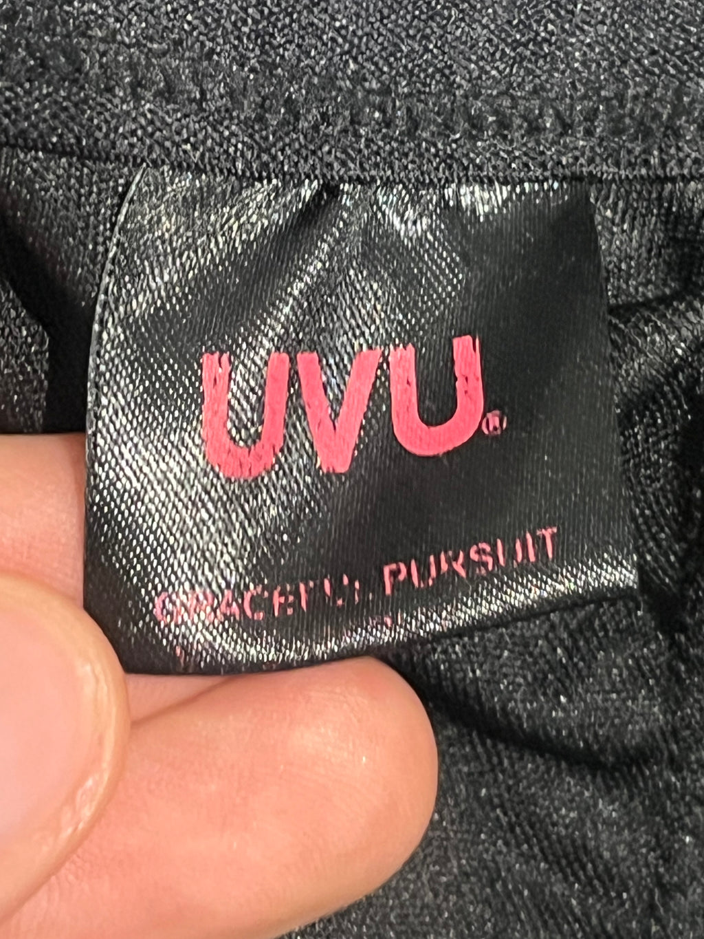 Black UVU Men’s Performance Running 1/2 Tights