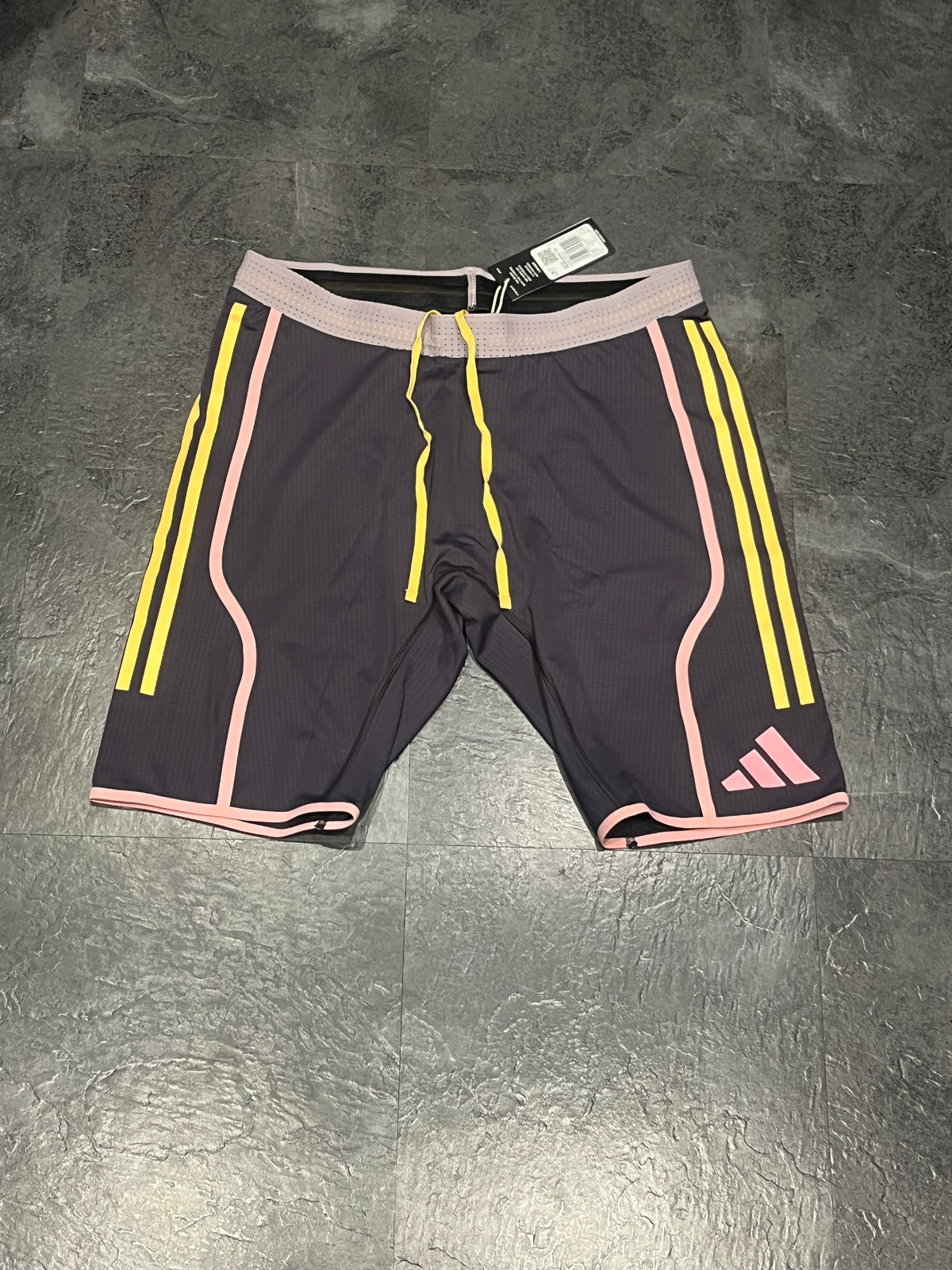 Purple Adidas Men’s Adizero Promo Racing 1/2 Tights
