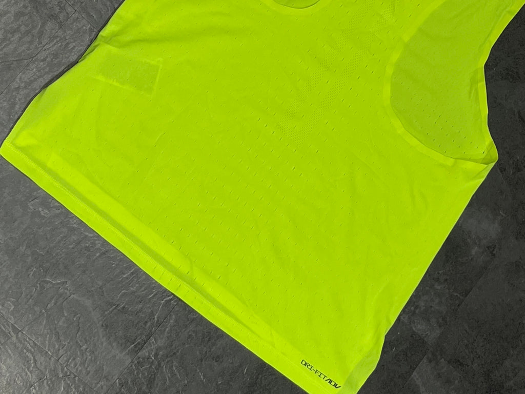 Neon Yellow Nike Men’s Dri Fit ADV Racing Singlet