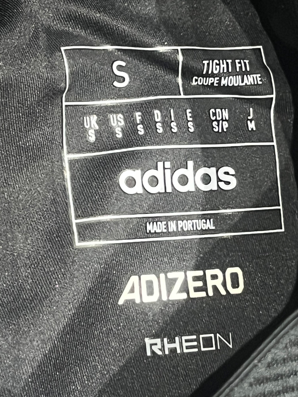 Black Adidas Adizero Rheon Control Racing 1/2 Tights