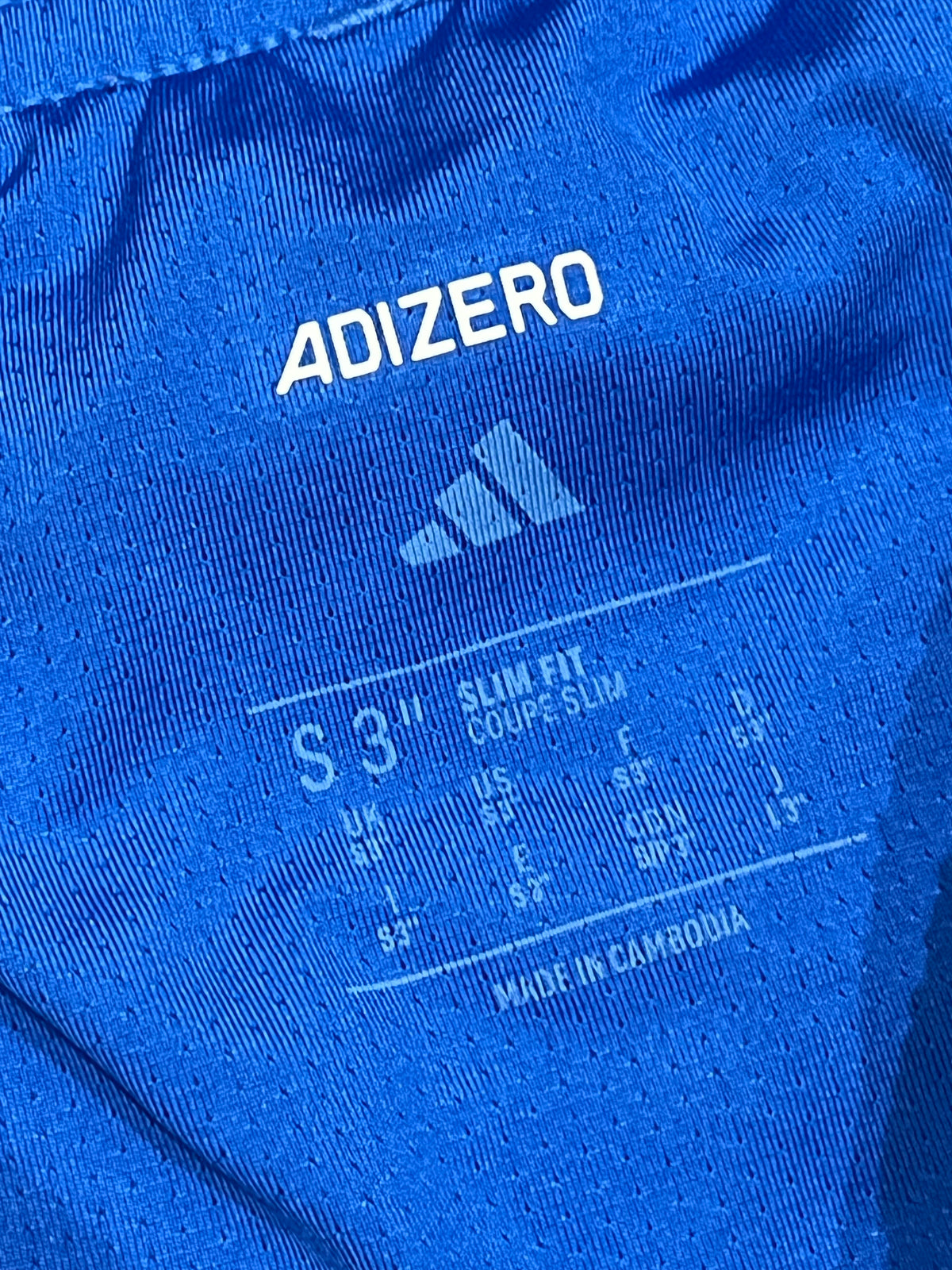 Blue & Lime Adidas Adizero Men’s 3” Brief Lined Racing Split Shorts