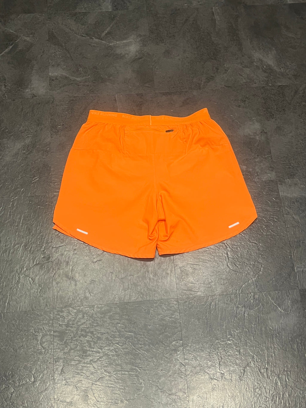 Orange Nike Men’s Dri Fit Flex Stride 7” Brief Lined Running Shorts