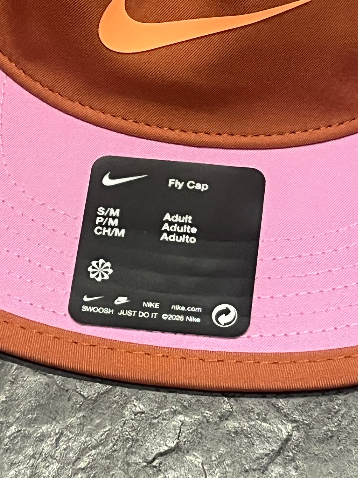 Light Magenta / Dusty Peach Nike Fly Unstructured Running Cap - Unisex