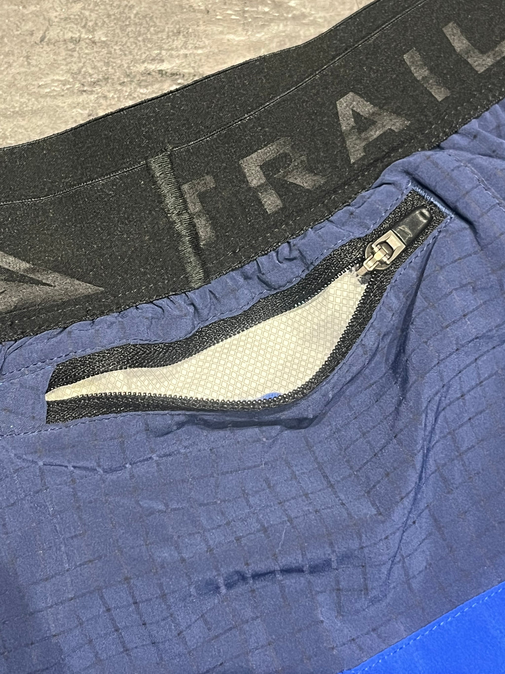 Blue Nike “Second Sunrise” Men’s Dri Fit Trail 7” Brief Lined Running Shorts