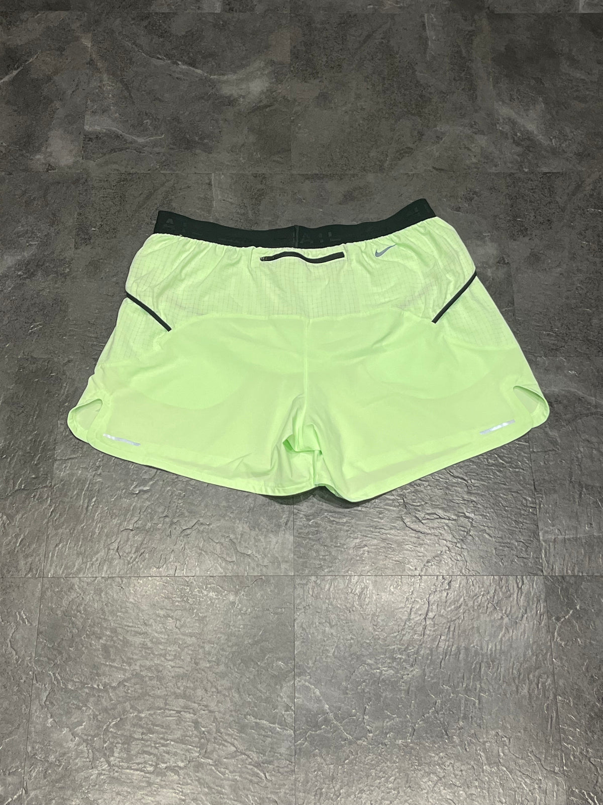 Neon Green Nike Men’s “Second Sunrise” Dri Fit Trail 5” Brief Lined Running Shorts