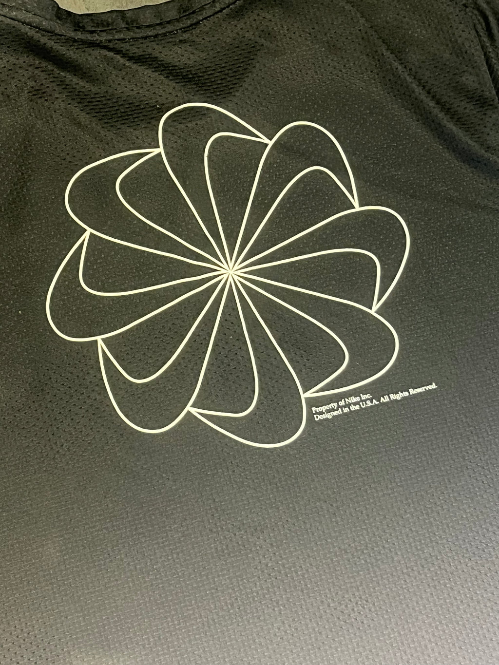 Black & Grey Gradient Nike Mens Dri Fit Miler SS Running T Shirt