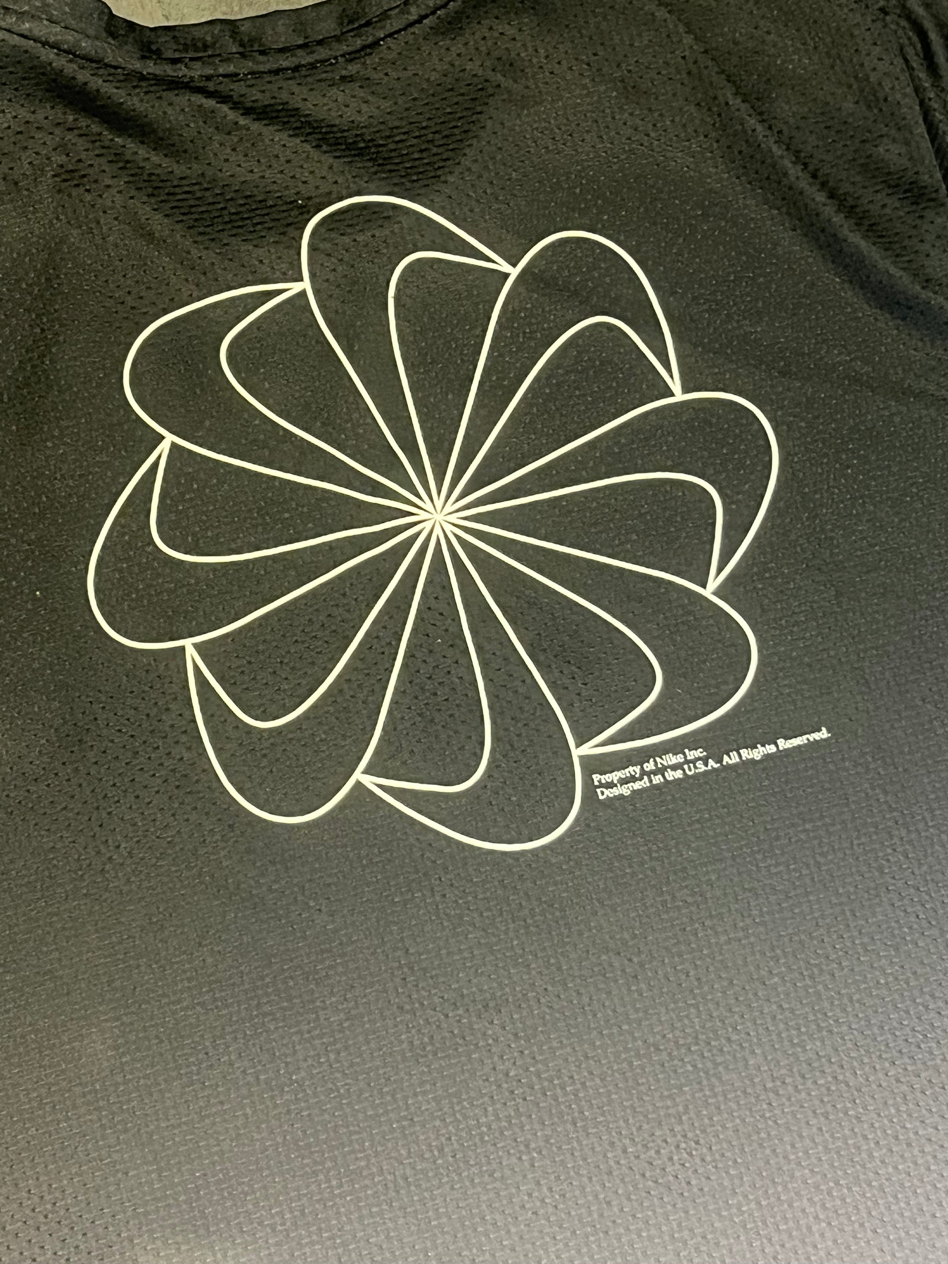 Black & Grey Gradient Nike Mens Dri Fit Miler SS Running T Shirt
