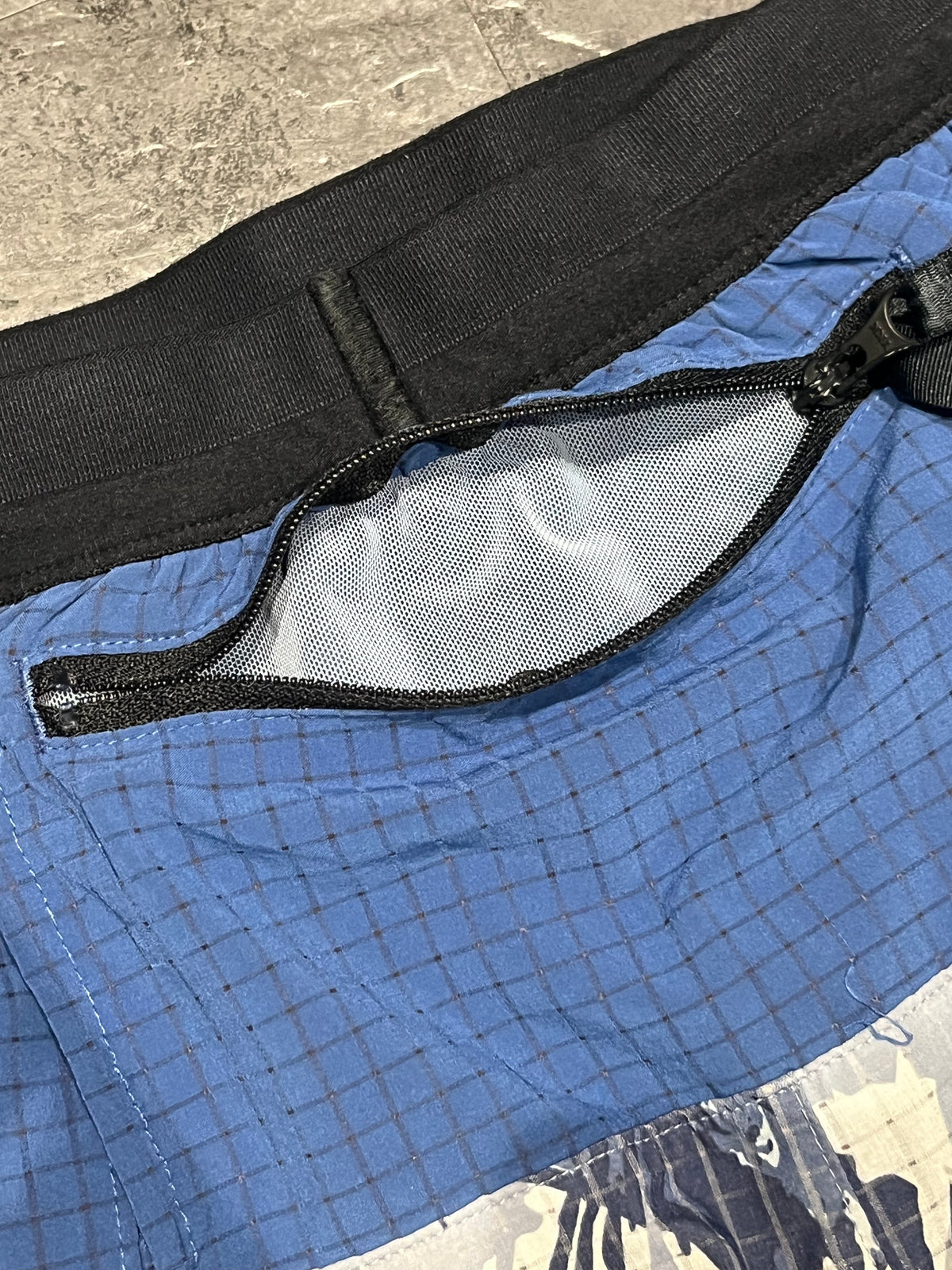 Blue Camo Nike Men’s Dri Fit Trail 5” Brief Lined Running Shorts