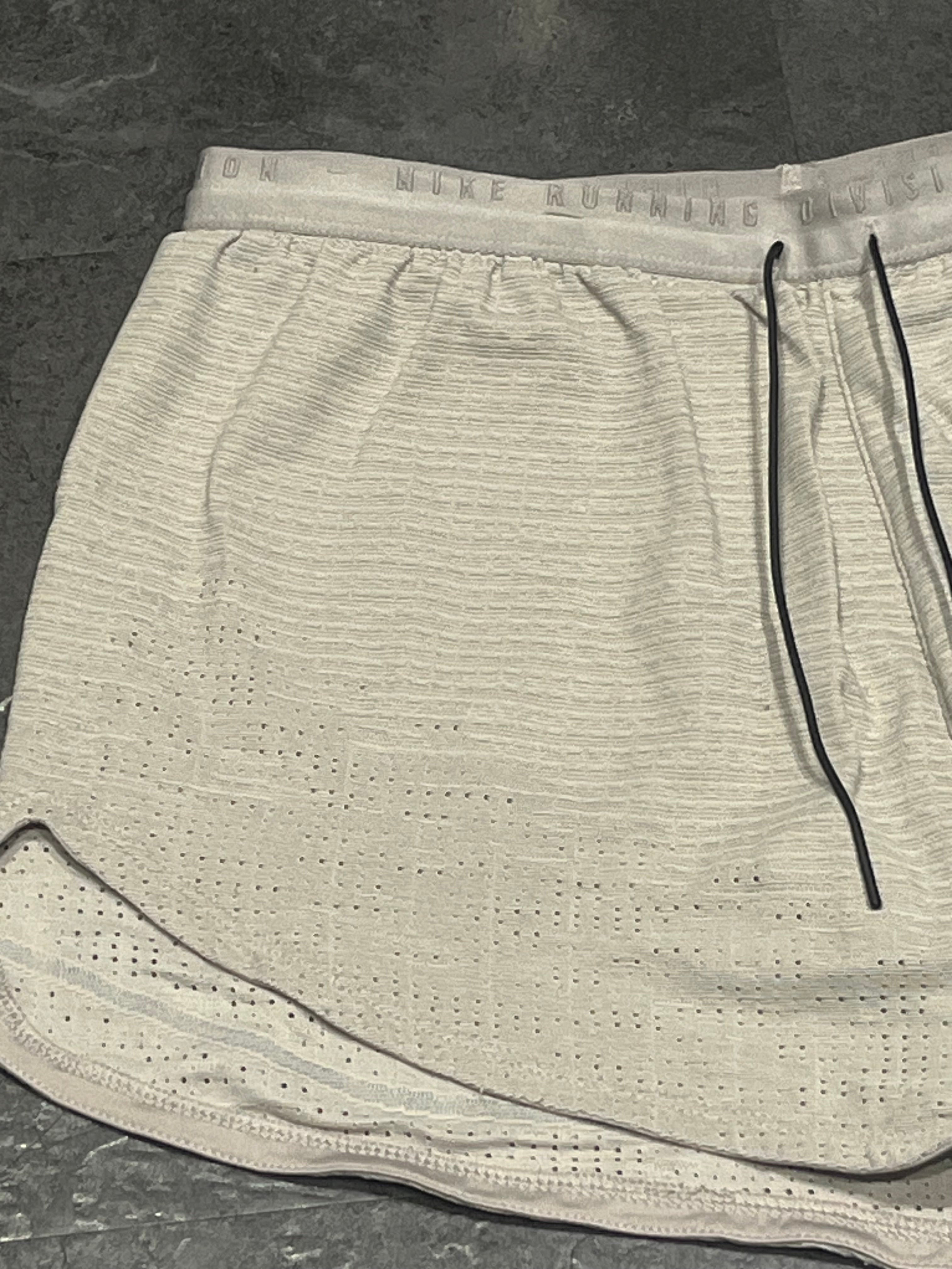 Light Grey / Beige Nike Men’s Dri Fit ADV Running Division Pinnacle 3” Shorts