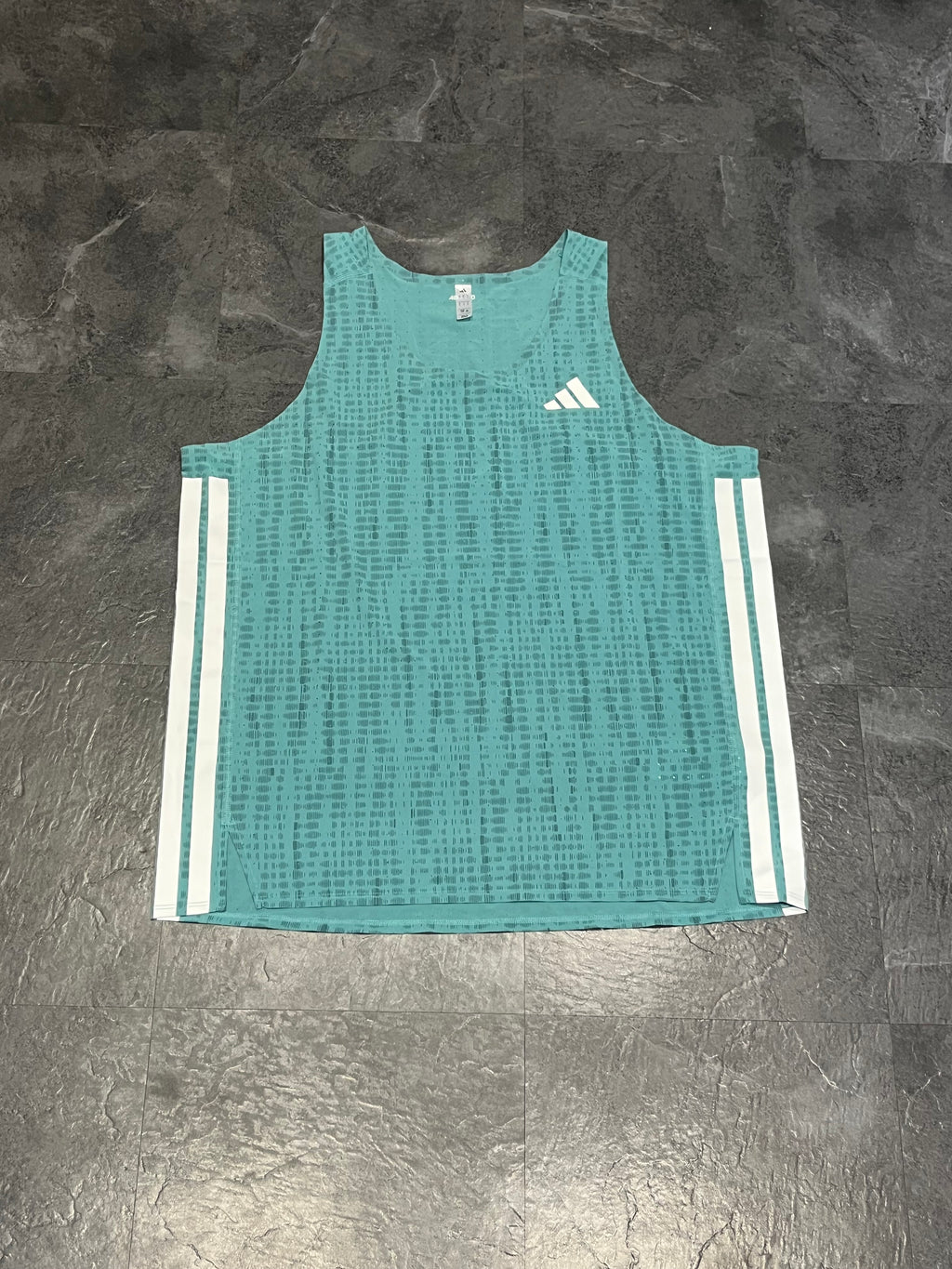 Teal Adidas Men’s Adizero Promo Racing Singlet