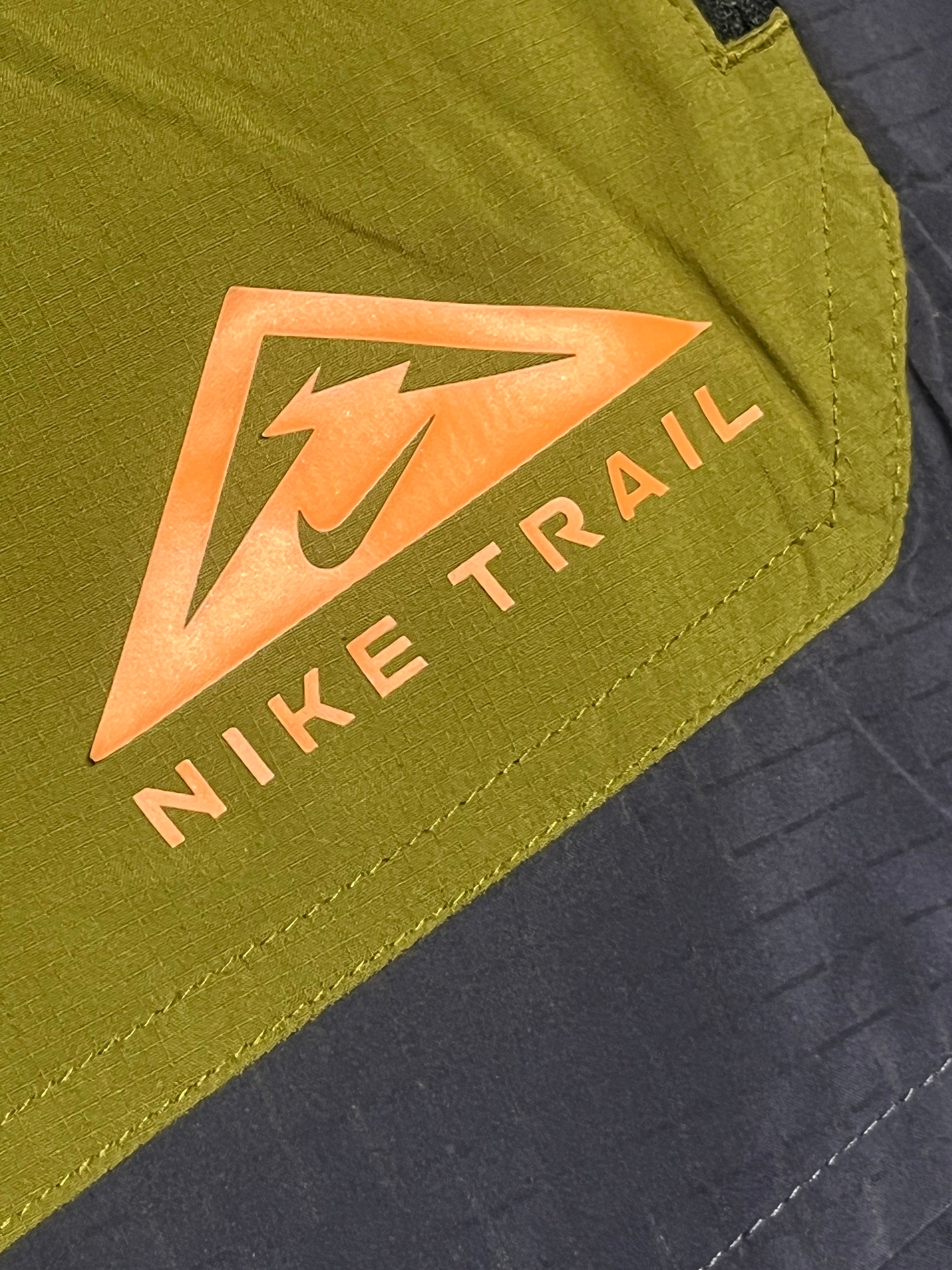 Olive Nike Men’s Dri Fit Trail Second Sunrise 5” Running Shorts