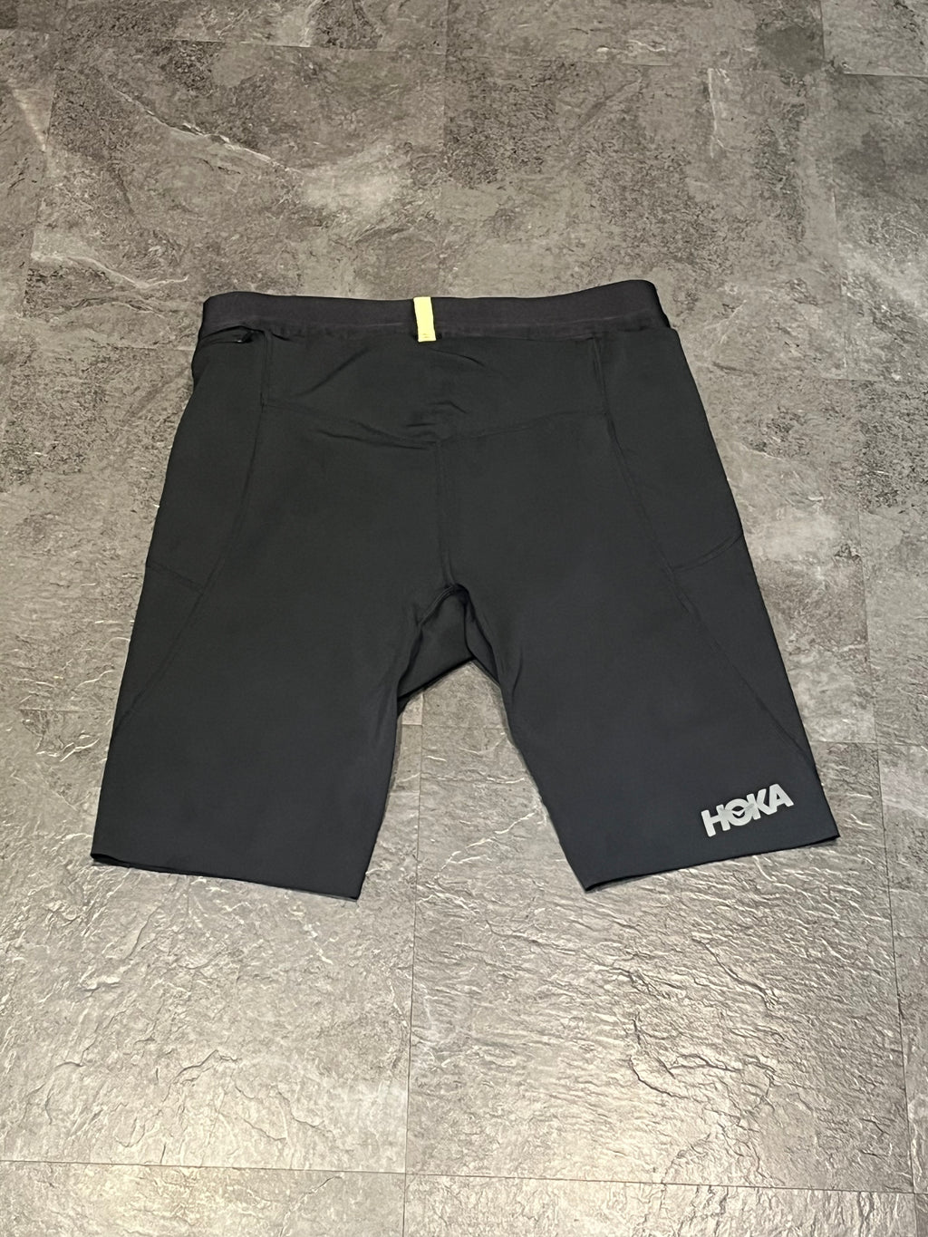 Black Hoka Men’s Fly Racing 1/2 Tights