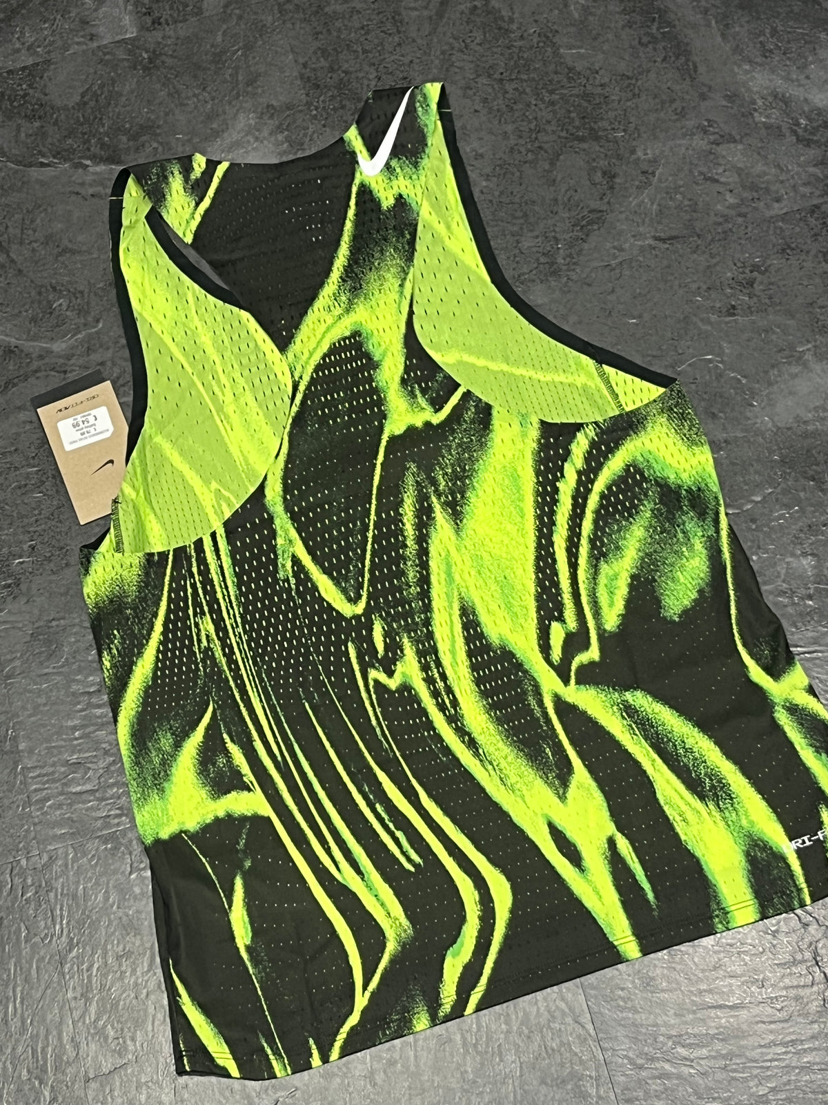 Black & Volt Green Nike Men’s Dri Fit ADV Aeroswift Racing Singlet