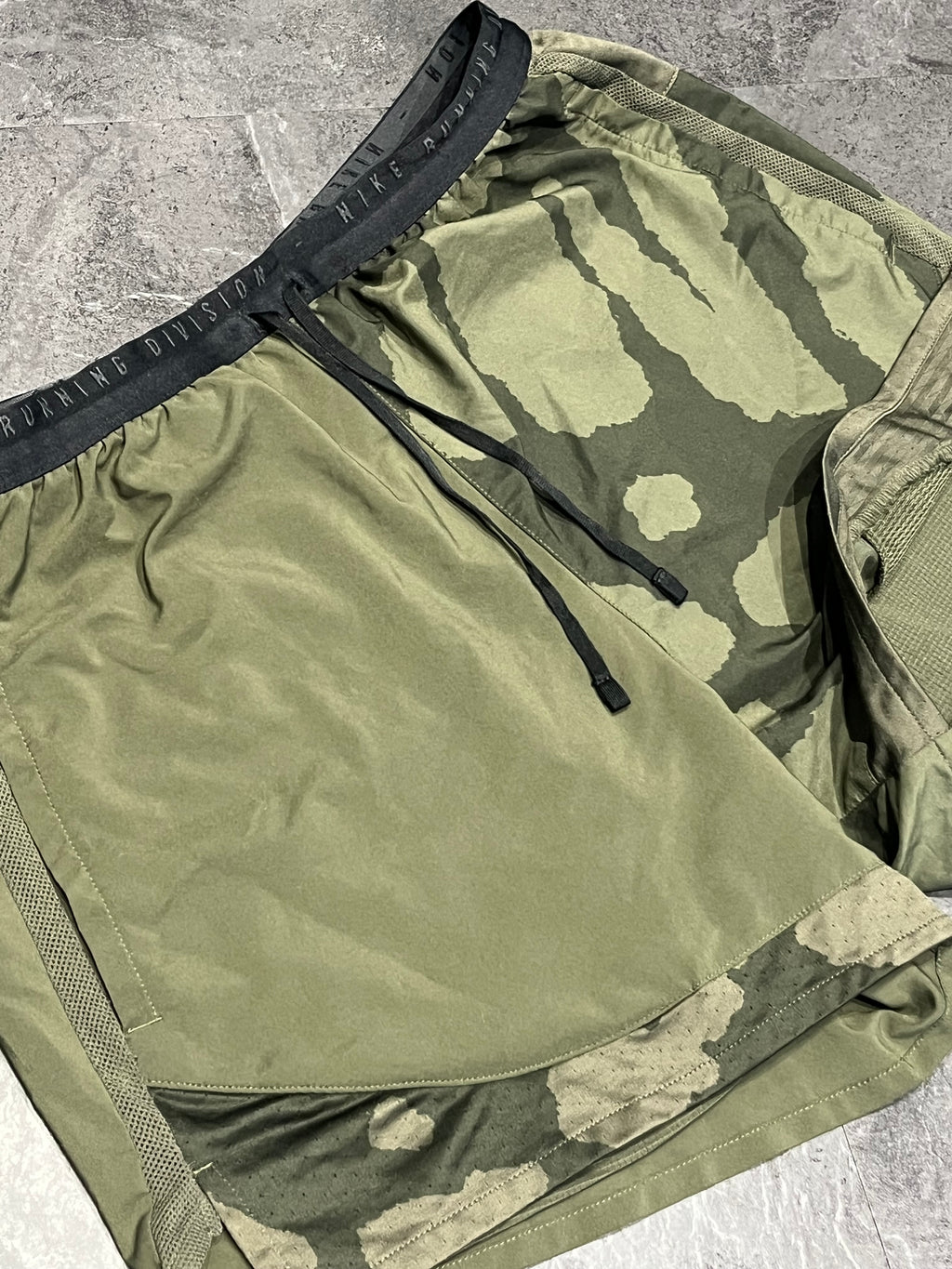 Green Nike Men’s Dri Fit Running Division 2in1 Running Shorts