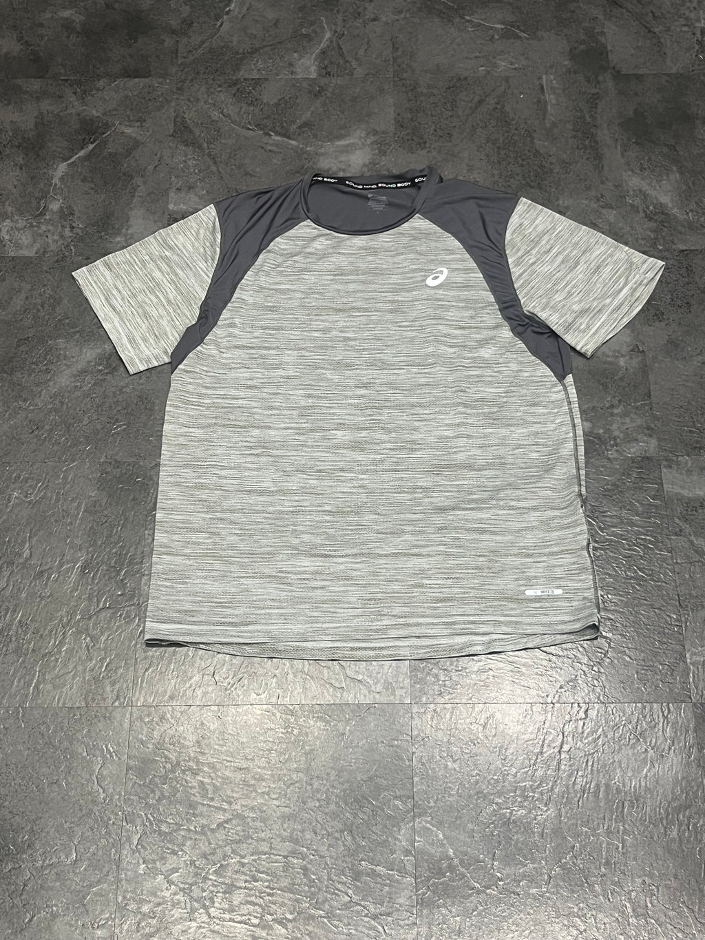 Grey/Dark Grey Asics Men’s Actibreeze Road SS Running T Shirt