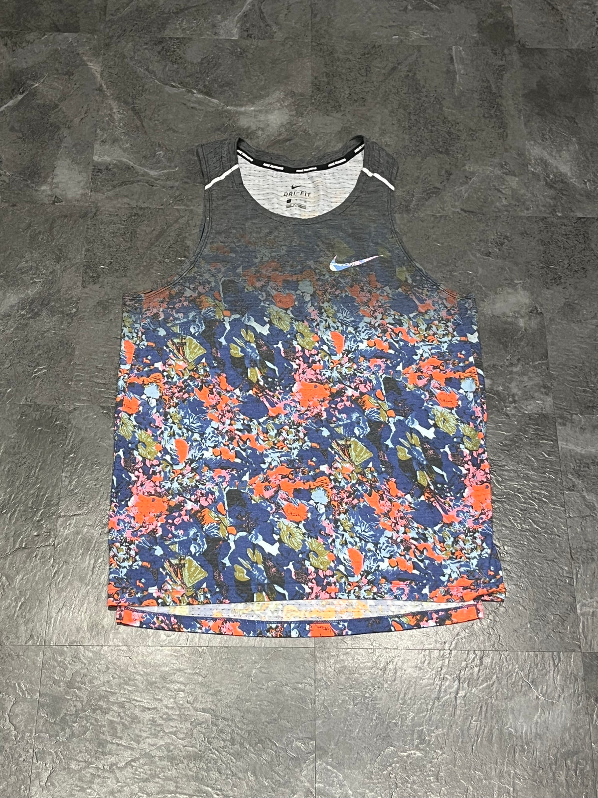 Floral Nike Men’s Dri Fit Miler Running Vest