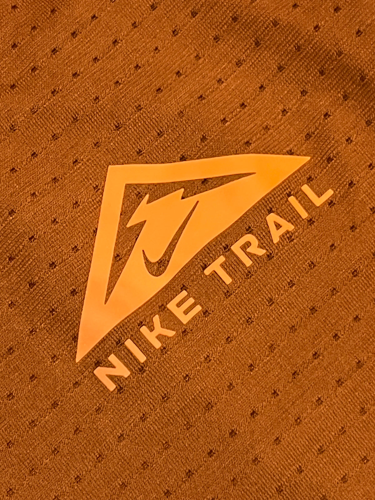 Orange Nike Men’s Dri Fit Rise 365 Trail T Shirt
