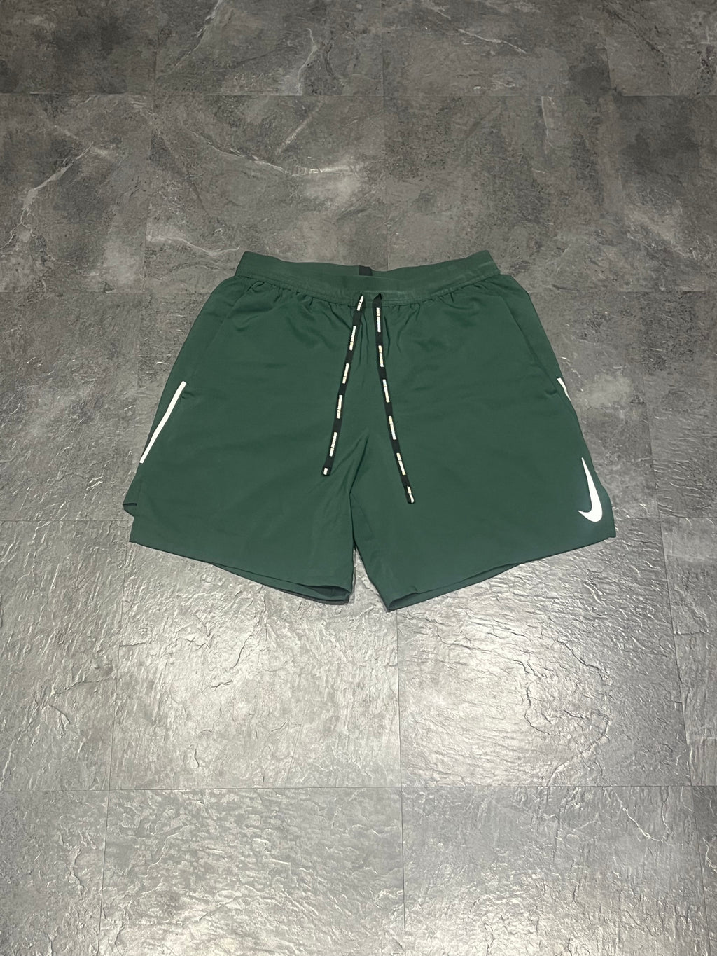 Green Nike Men’s Dri Fit Flex Stride 7” Brief Lined Running Shorts