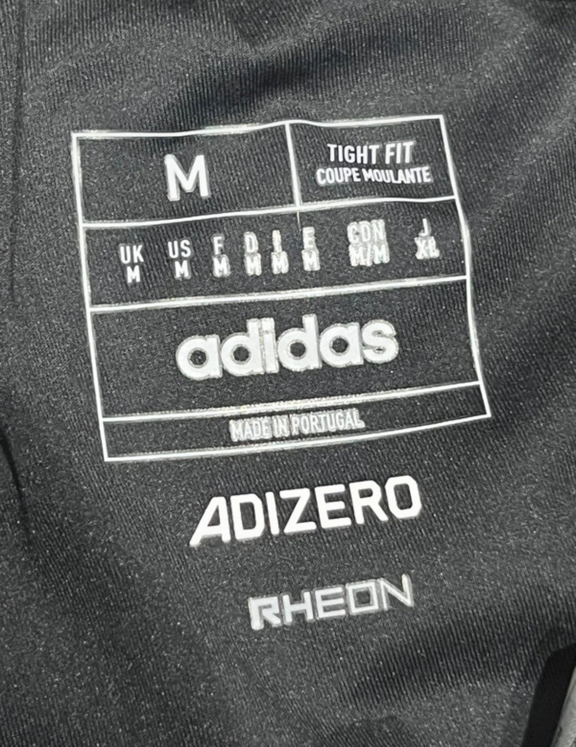 Black Adidas Adizero Men’s Rheon Control Racing 1/2 Tights