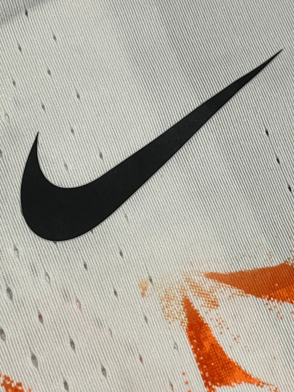 Orange & White Nike Men’s Dri Fit ADV Aeroswift Team NN Singlet