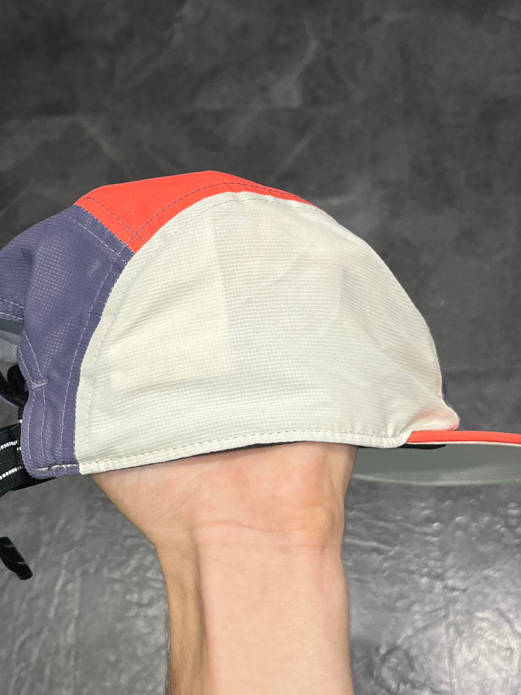 Coral Reef/Birch/Purple Asics 5 Panel Unisex Running Cap