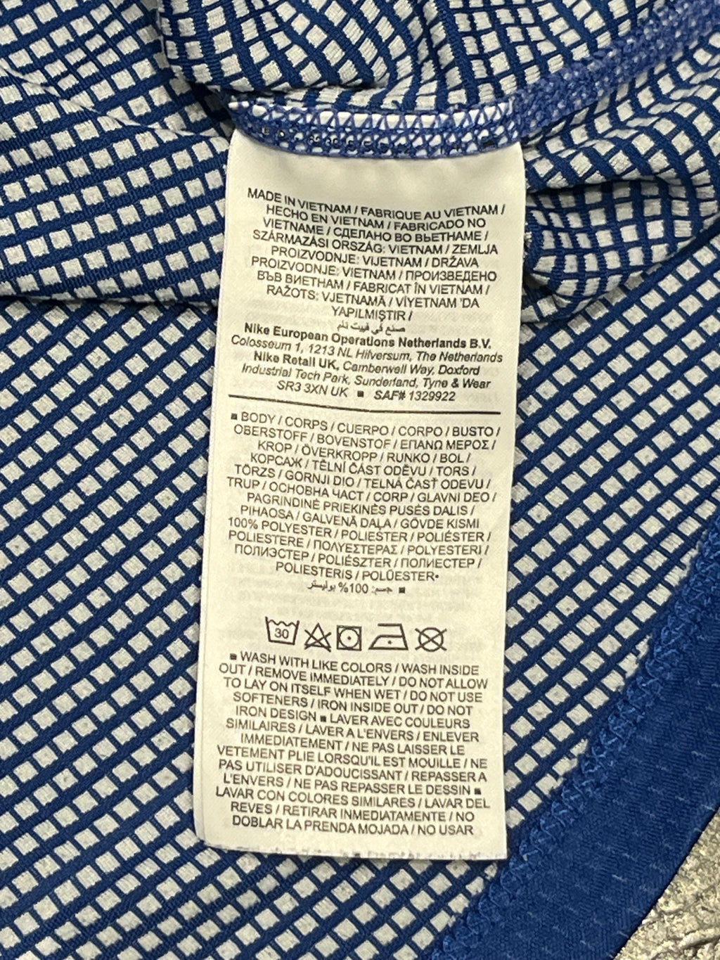 Blue Nike Men’s Dri Fit Pacer 1/2 Zip Running Top
