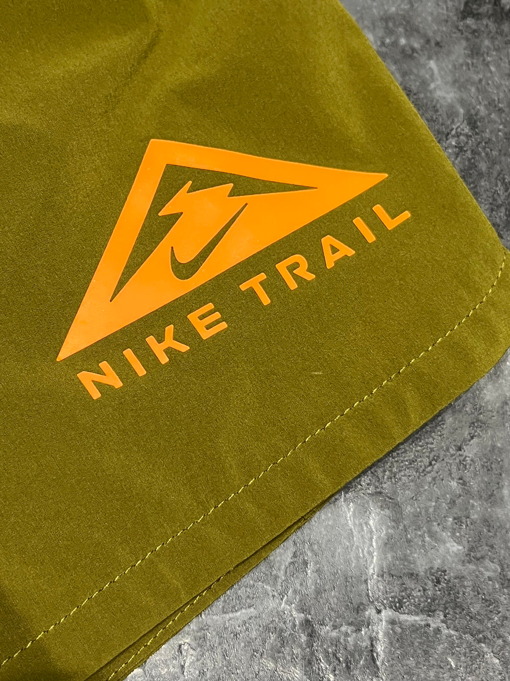 Olive Nike Men’s Dri Fit Trail 5” Brief Lined Shorts