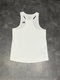 White Adidas Adizero Men’s Racing Singlet