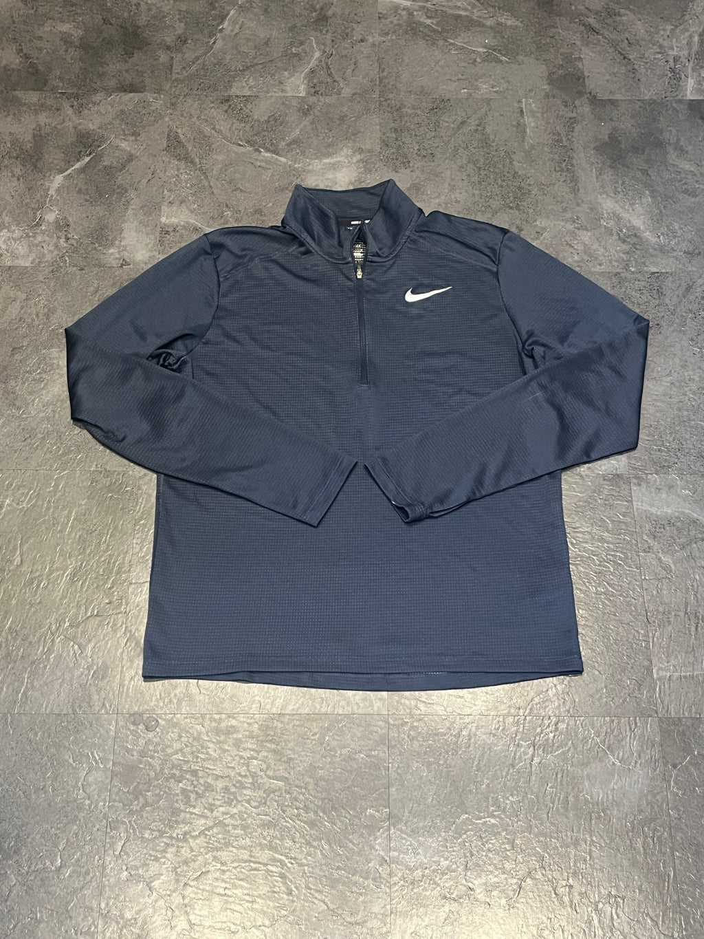 Navy Blue Nike Men’s Dri Fit Pacer 1/2 Zip Running Top