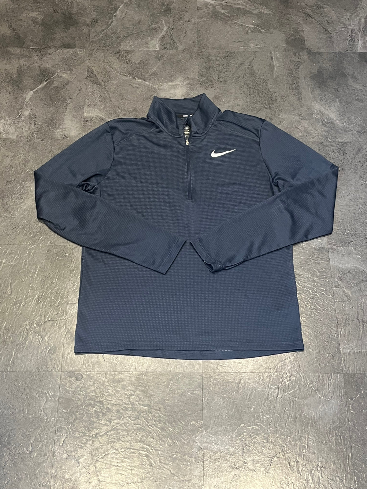 Navy Blue Nike Men’s Dri Fit Pacer 1/2 Zip Running Top