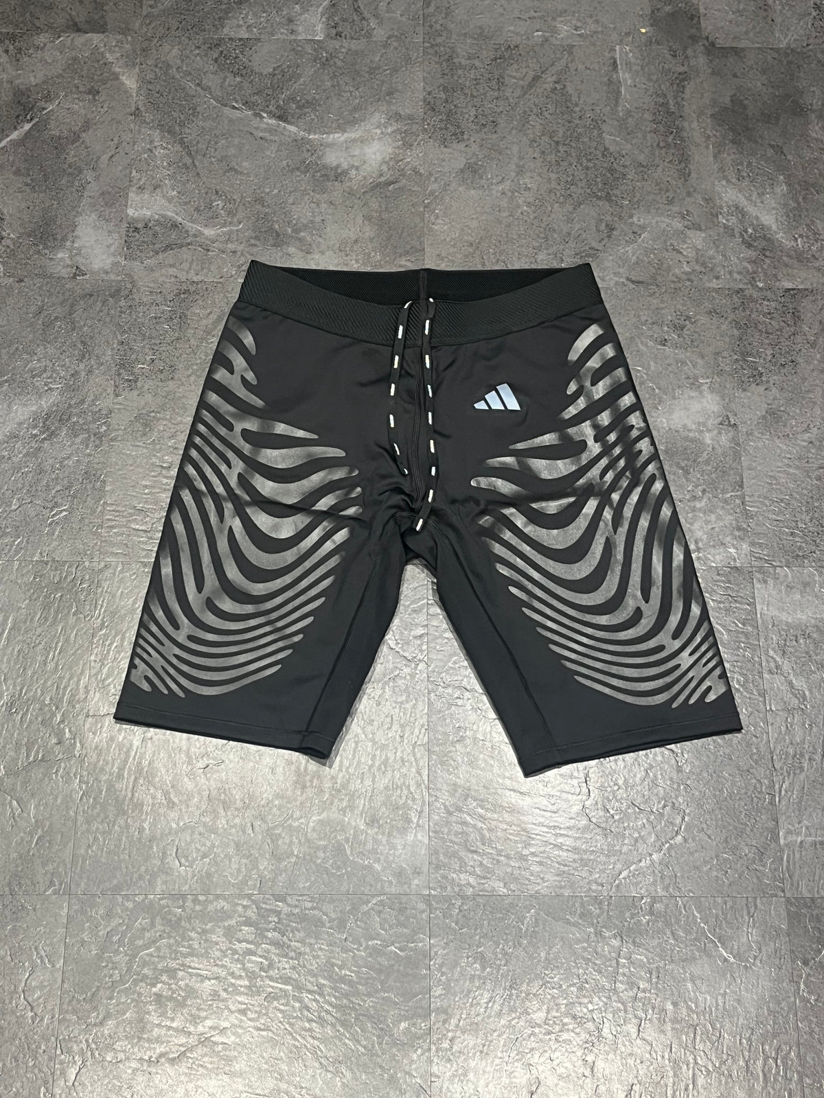 Black Adidas Men’s Adizero Rheon Racing 1/2 Tights