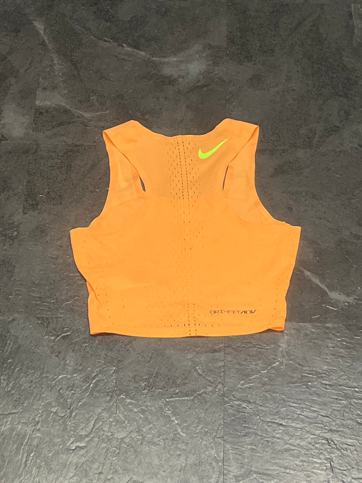 Peach Nike Women’s Dri Fit ADV Aeroswift Racing Crop Top