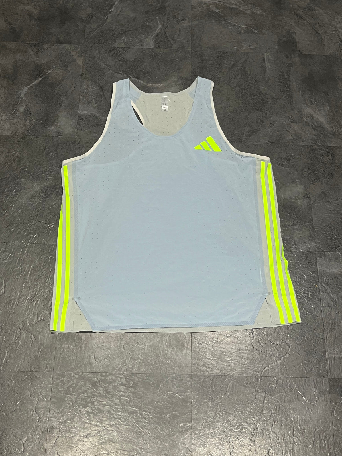 Light Blue Adidas Adizero Men’s Promo Racing Singlet