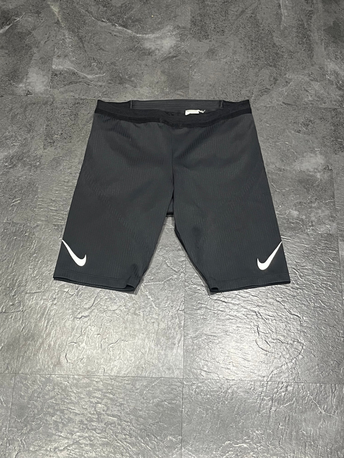 Black Nike Men’s Dri Fit ADV Aeroswift Racing 1/2 Tights