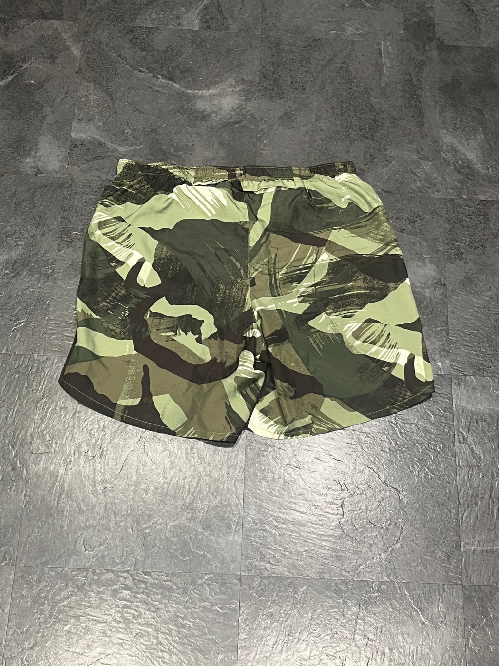 Green Camo Nike Men’s Dri Fit Challenger 7” Brief Lined Running Shorts