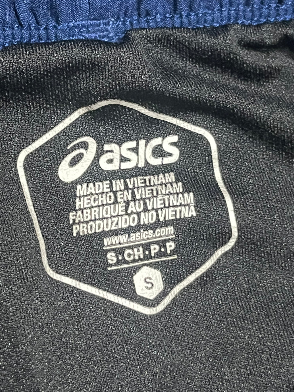 Navy Blue & White ASICS Men’s Icon 7” Shorts