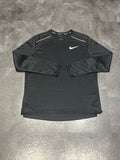 Black Nike Men’s Dri Fit Miler Long Sleeve Running Top