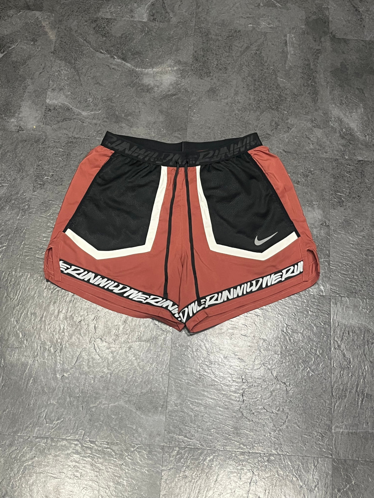 Clay Red/Black Nike Men’s Dri Fit Flex Wild Run 5” Brief Lined Running Shorts