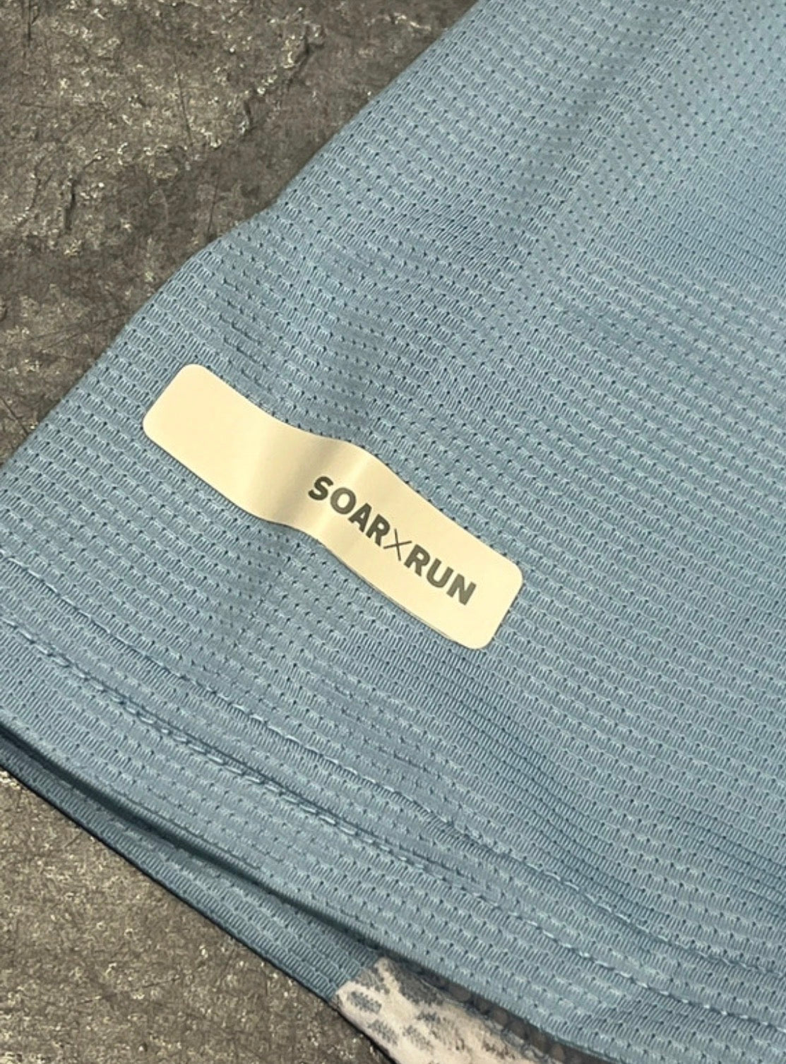 Blue & White SOAR Half Zip 2.0 Running T Shirt