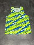 Green / Blue Asics Men’s Color Injection Racing Singlet