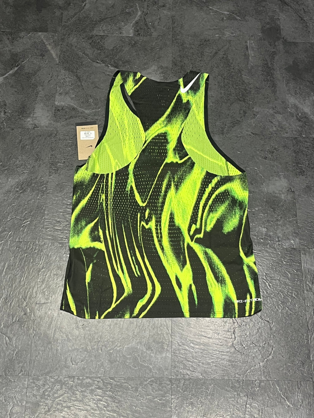 Black & Volt Green Nike Men’s Dri Fit ADV Aeroswift Racing Singlet
