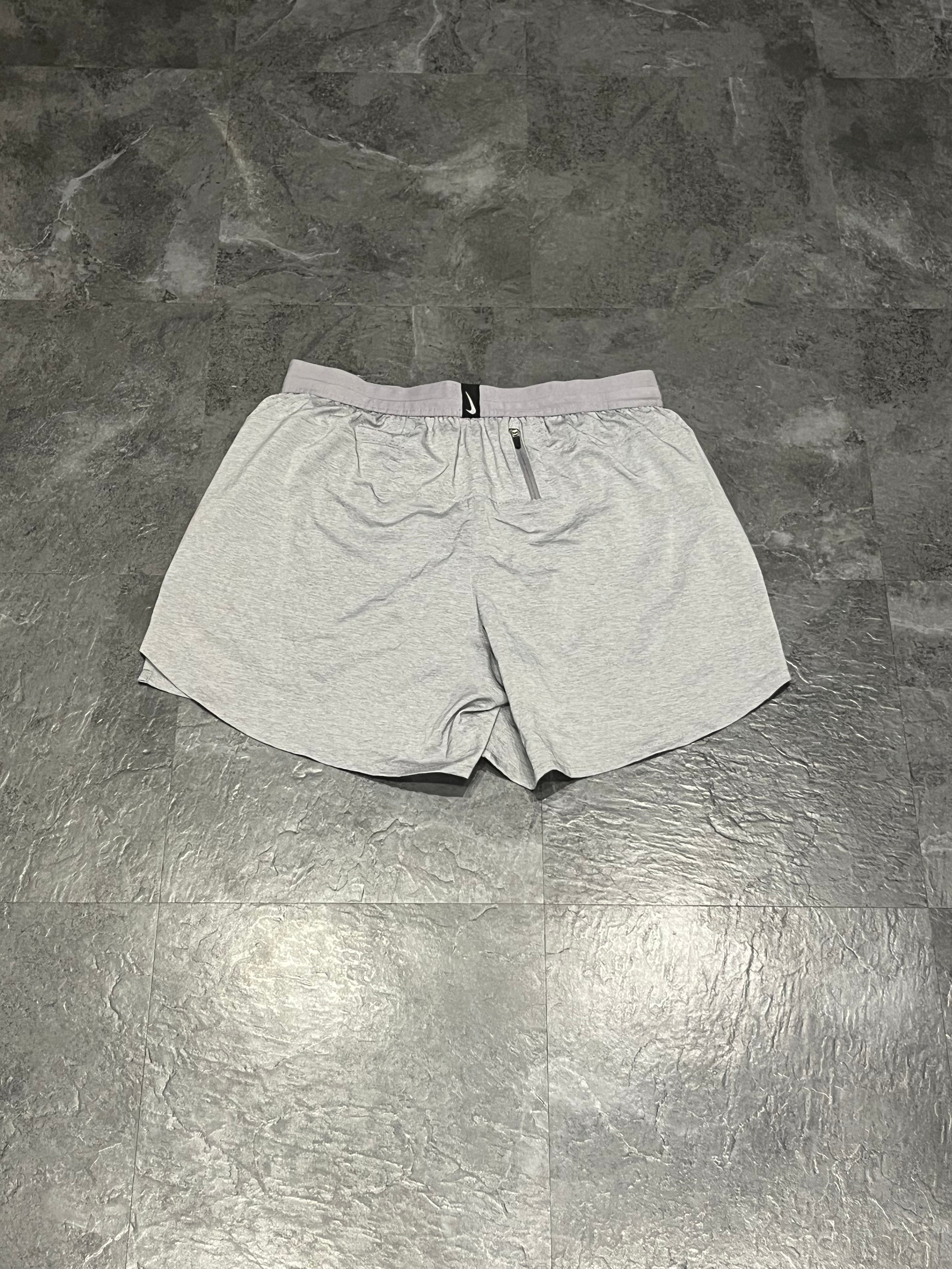 Grey Nike Men’s Dri Fit Flex Stride 5” Brief Lined Running Shorts
