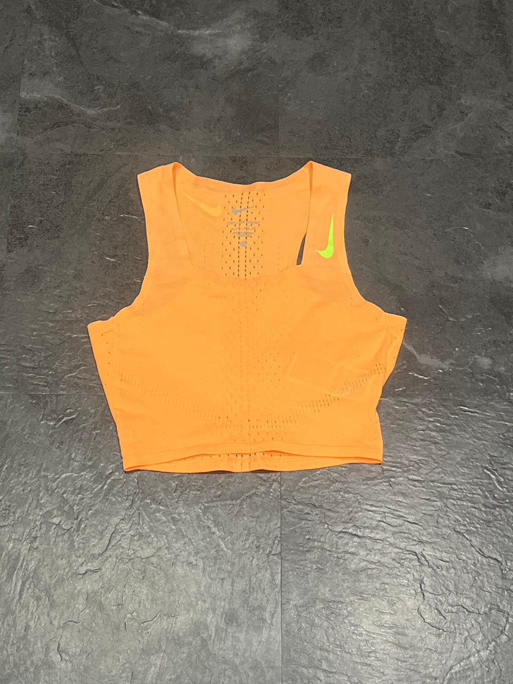 Peach Nike Women’s Dri Fit ADV Aeroswift Racing Crop Top