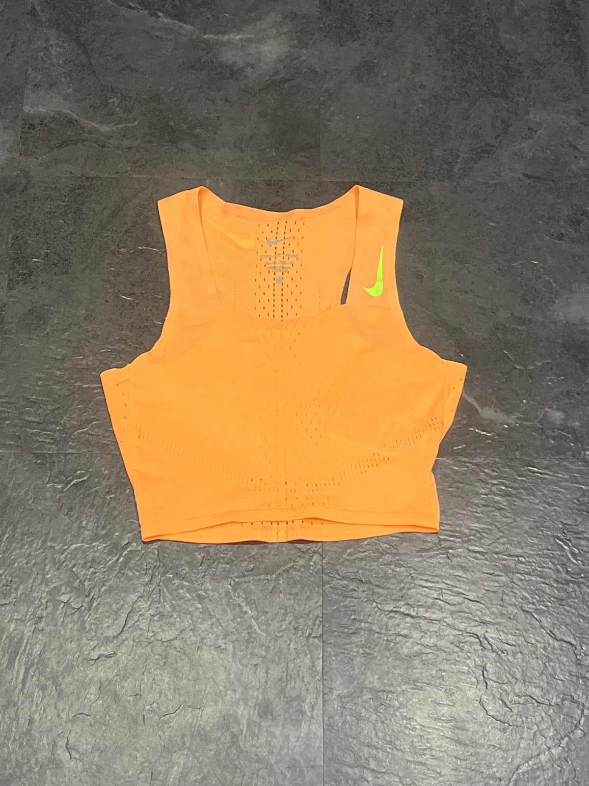 Peach Nike Women’s Dri Fit ADV Aeroswift Racing Crop Top