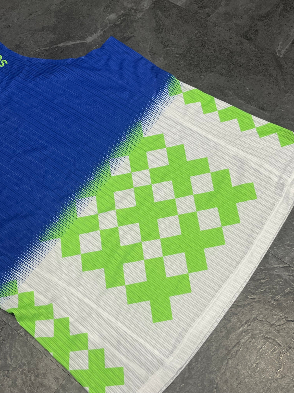 Blue/Green/White SOAR Men’s Club Racing Singlet