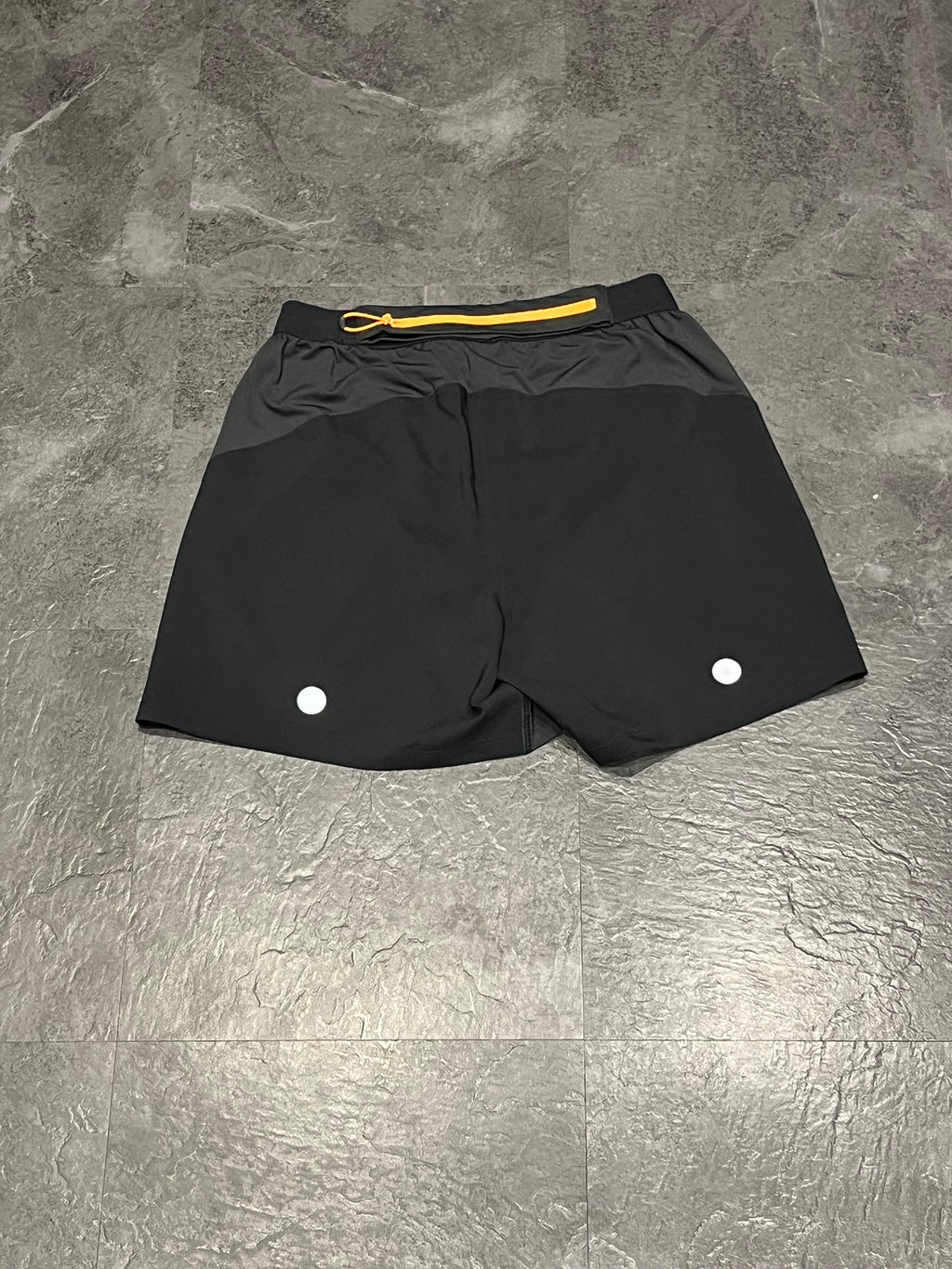 Black & White Asics Men’s Fujitrail 5” Brief Lined Running Shorts