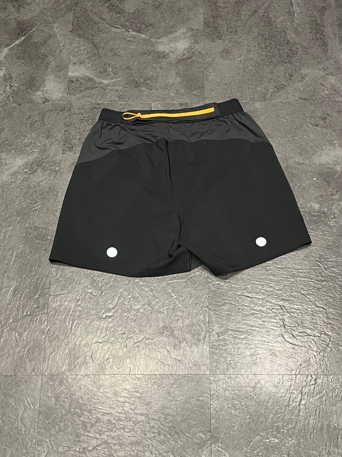 Black & White Asics Men’s Fujitrail 5” Brief Lined Running Shorts